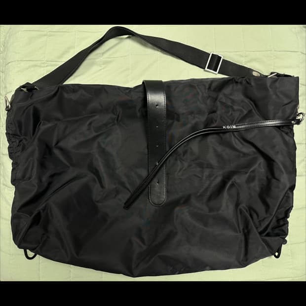 밈더워드로브 더블 스트링 빅 메신저백