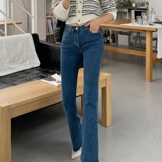 디프니 부츠컷 청바지