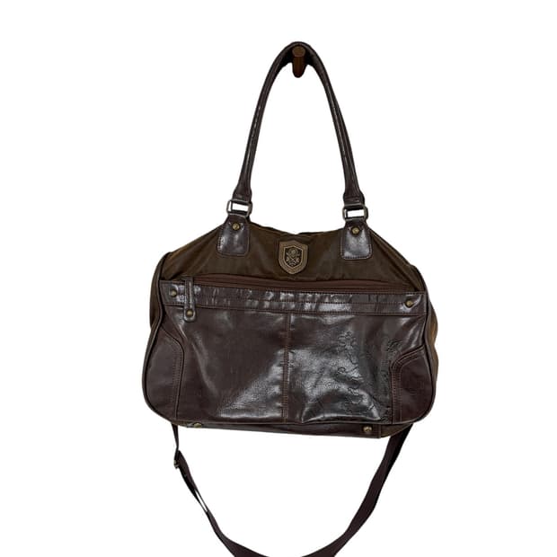 Exr 스웨이드 투웨이 숄더백