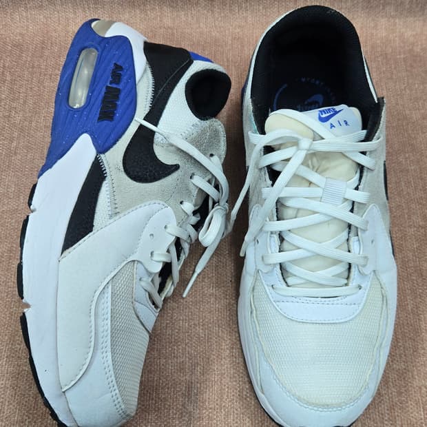 나이키 265mm-  에어맥스 엑시 화이트 블루 블랙 운동화