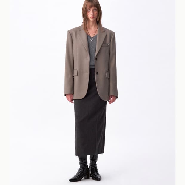 Two-Way Button Oversized Jacket