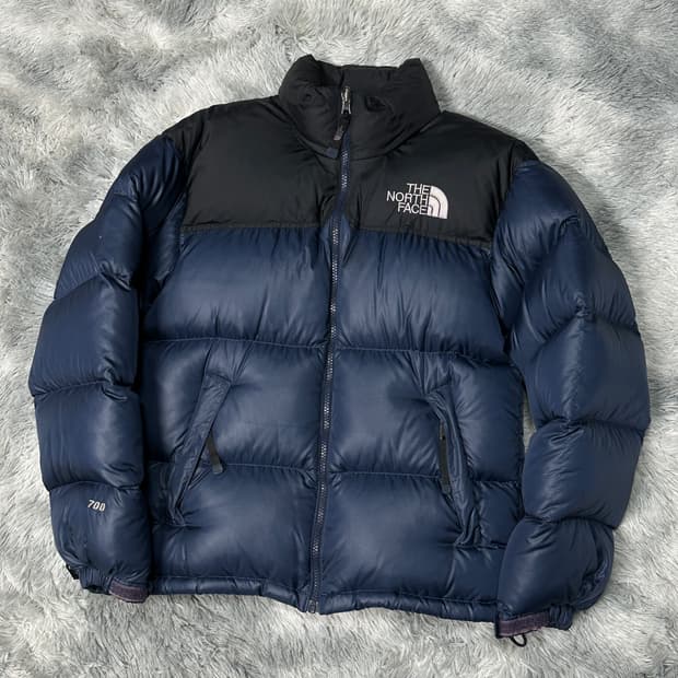 노스페이스 700 눕시 다크네이비 숏패딩 xs