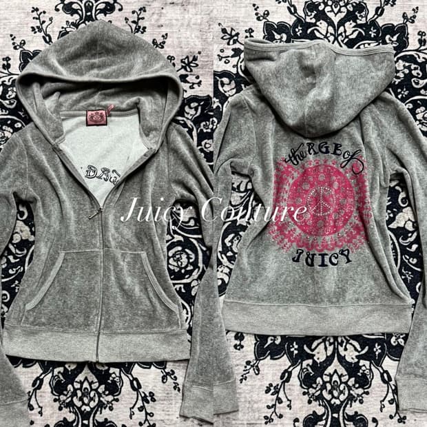 Juicy Couture velvet hoodie