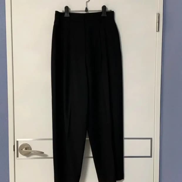 오르 울 배기팬츠 