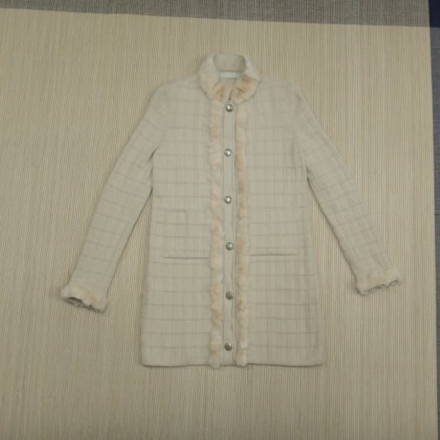 (90) 마인 MINE 밍크배색 울 코트