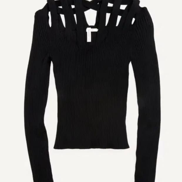 h&m x 글렌마티스 컷아웃 니트탑 M