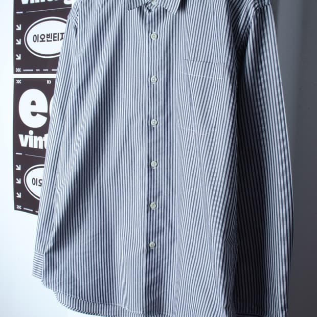 (XL-2XL) 아노블리어 셔츠 남방 니티드 협업 블루-H3H33695