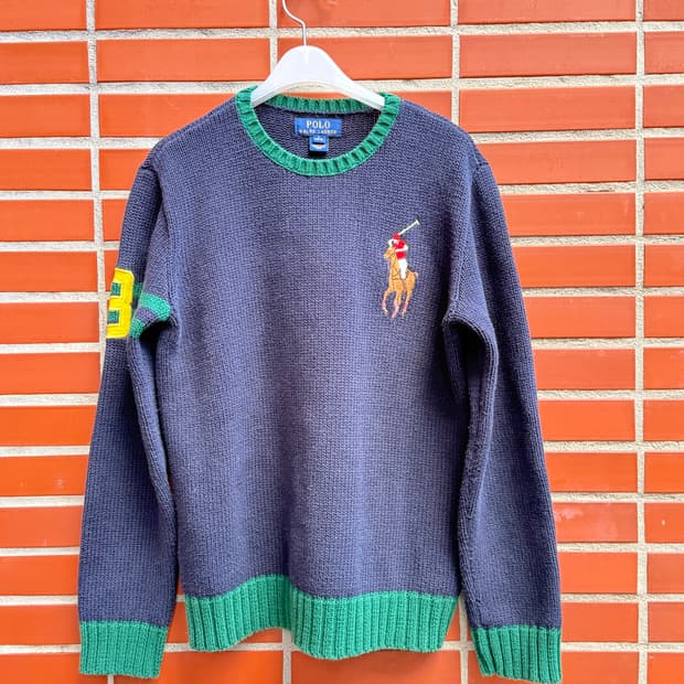 폴로 랄프로렌 네이비 니트 스웨터