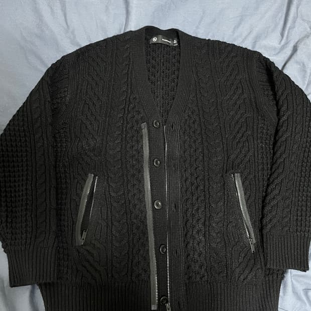 언더커버 케이블 집업 가디건 xl 지유 협업 솔로이스트
