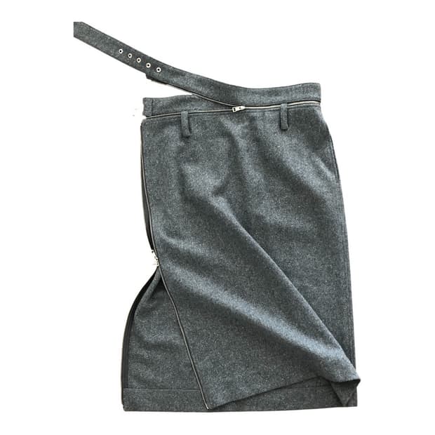 lcdc waist-detachable midi skirt
