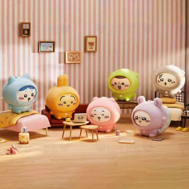 미니소 치이카와 페이스 체인지 키링 모몽가