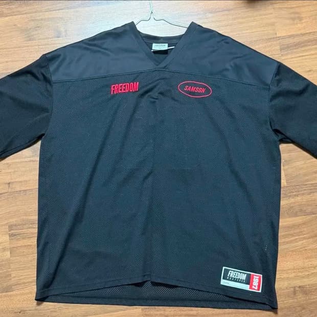 [4XL] 프리덤 삼손 다우다 럭비져지 검빨