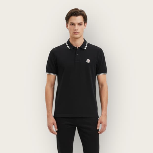 L/ 몽클레어 클래식 로고 폴로 반팔