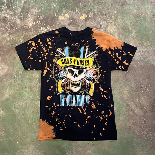 [M] 건즈앤로지스 Use Your Illusion 스컬 그래픽 밴드티