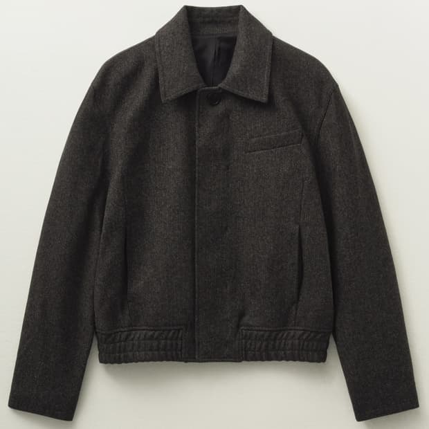 [새 상품/택o] 엘무드 - 엘버튼 울 블루종 자켓 NED 브라운(48)