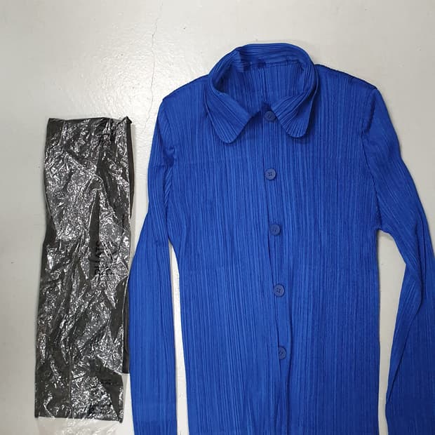 이세이 미야케 플리츠 플리즈 블루 셔츠자켓4