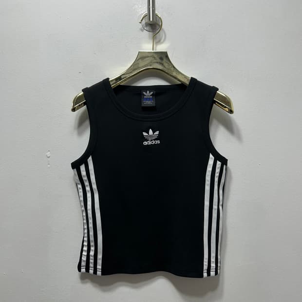 아디다스 블랙 탱크탑 민소매 나시 새상품 F