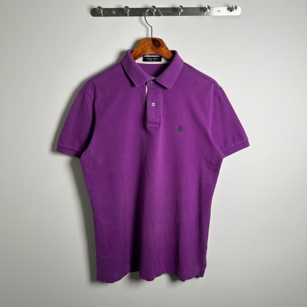 BEANPOLE 빈폴 퍼플 반팔 폴로 셔츠 100