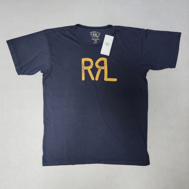 RRL 더블알엘 로고 저지 티셔츠 L