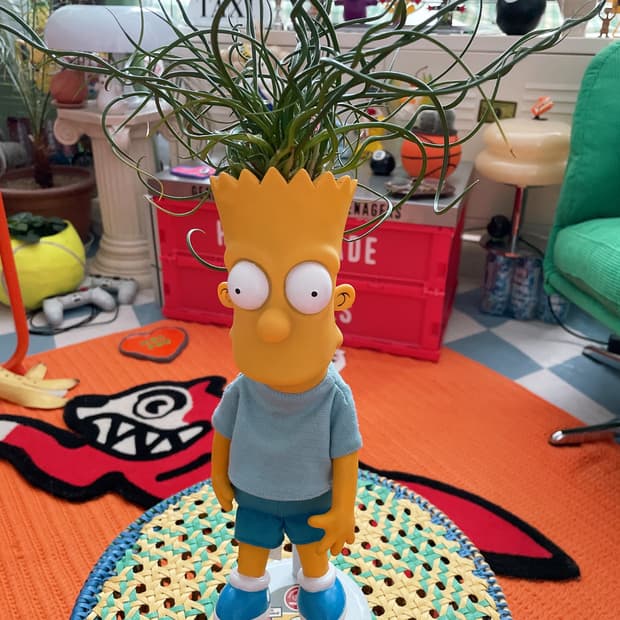 90s 빈티지 바트심슨 20주년 한정판 인형 화분