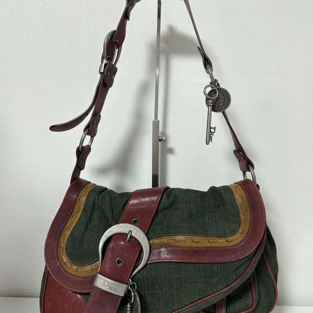 디올 가우초 데님백 2way