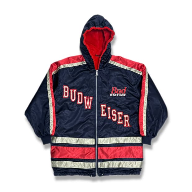 버드와이저 Budweiser 나일론 롱자켓 일본빈티지 올드스쿨