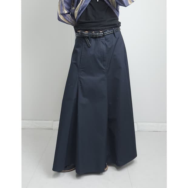 (UNIQLO U)플리츠 롱 스커트