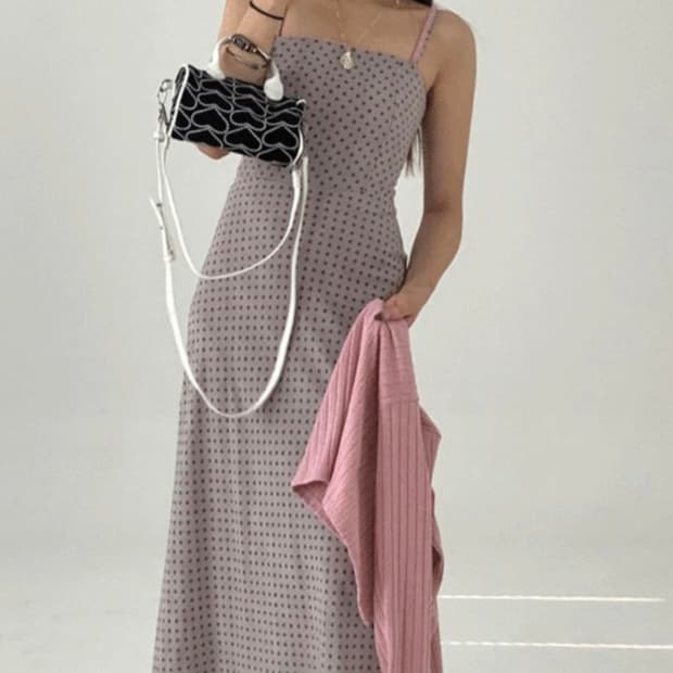 (블핑 지수착용) 루루서울 체크 바운드 원피스