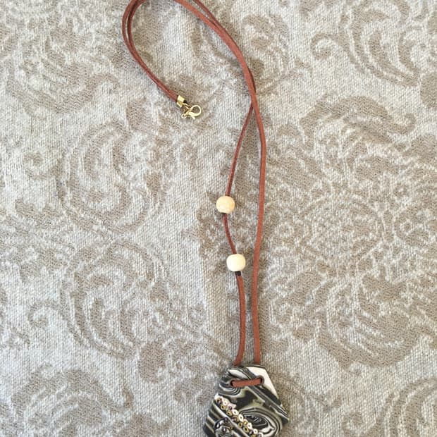 ethnic mood pendent necklace