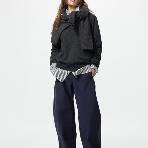 유니클로 저지베럴레그팬츠 네이비