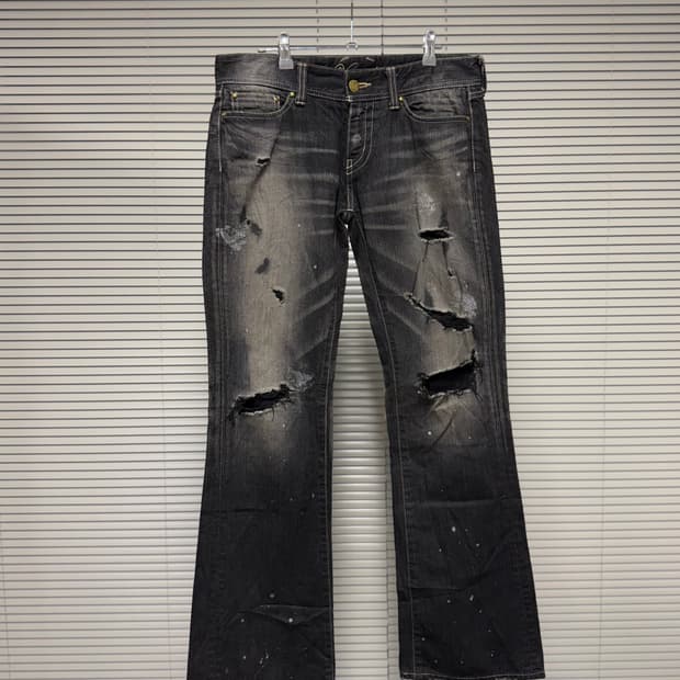 vanquish 부츠컷 데님 팬츠