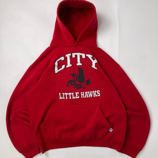 90s Russell Hoodie (red)