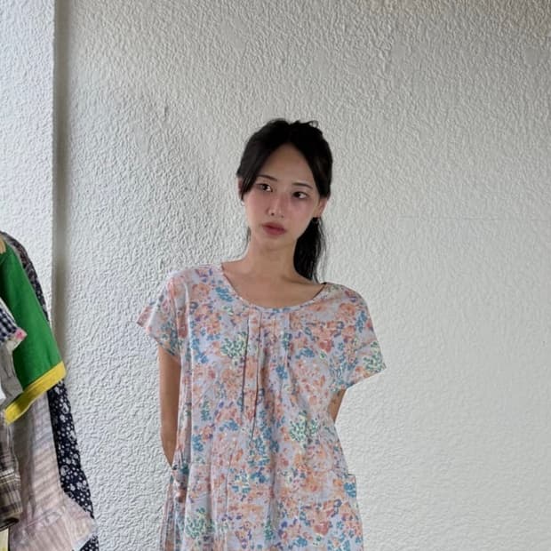 일본 빈티지 하구 팔레트 원피스