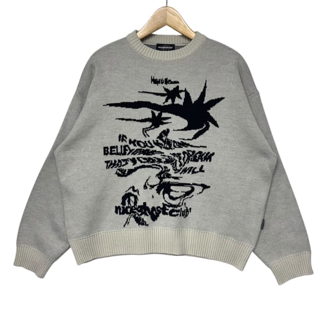 나이스고스트클럽  토네이도로고 라운드니트