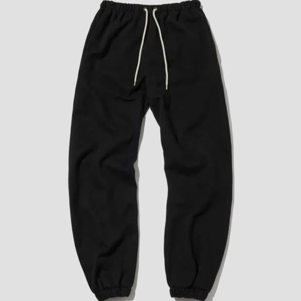 아웃스탠딩 REVERSE HEAVY SWEAT PANTS BLACK