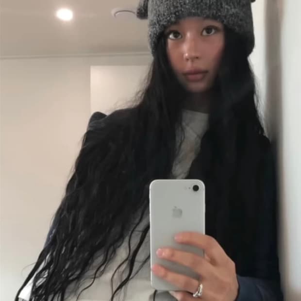 코세이오 와이드 캣 비니 그레이(새상품)