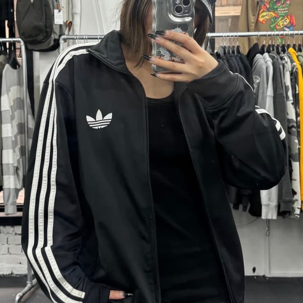 아디다스 구 파이어버드 블랙 져지 L