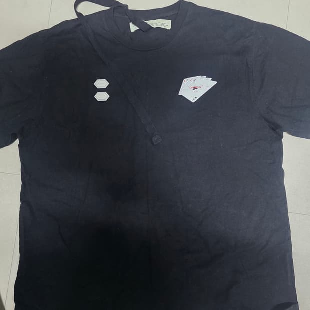 offwhite 오프화이트  핸드 카드 반팔티셔츠 M사이즈