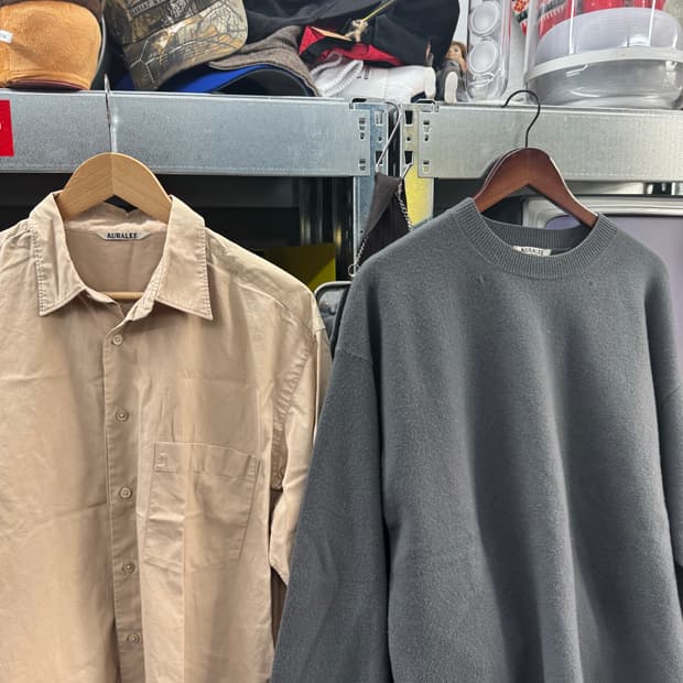 오라리 셔츠 4사이즈 니트 3사이즈 