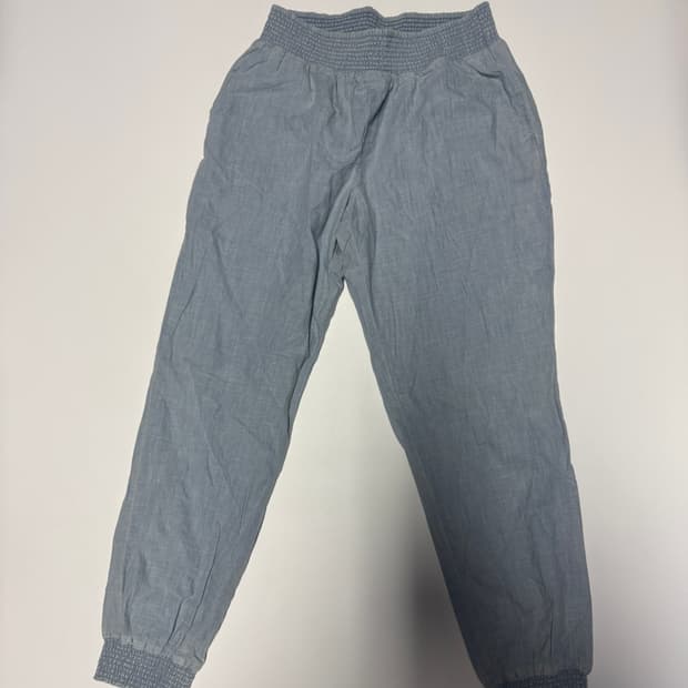 여성 희귀!! 폴로 랄프로렌 샴브레이 밴딩 면바지 25.9인치