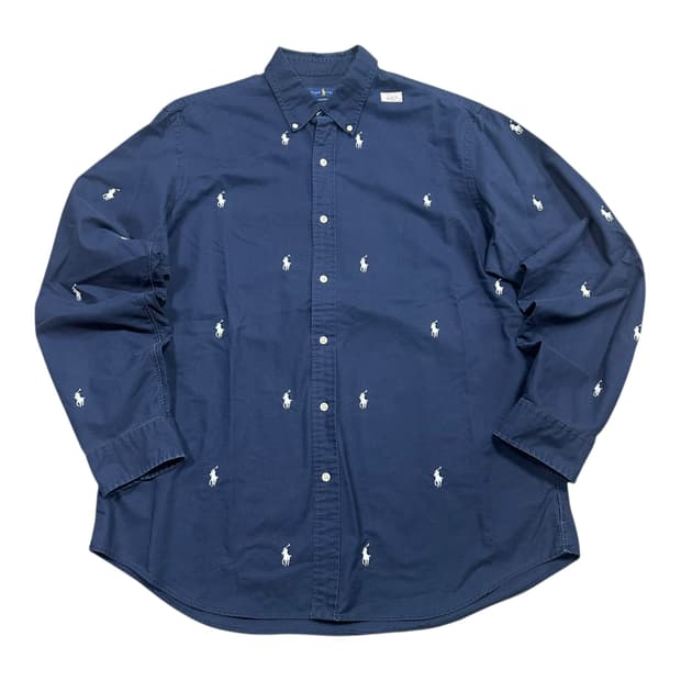 ✨ (바배) 폴로 랄프로렌 멀티 포니 네이비 셔츠 