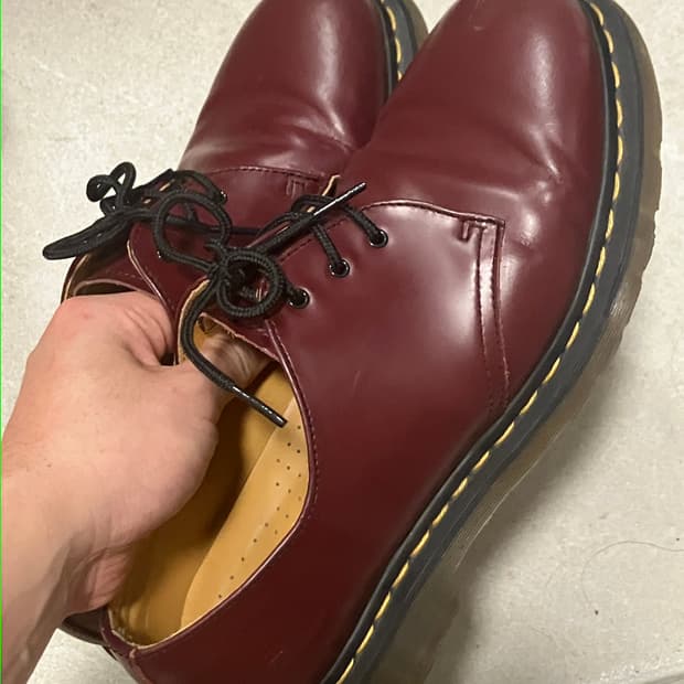 (270) 닥터마틴 1461 버건디 더비슈즈 uk8