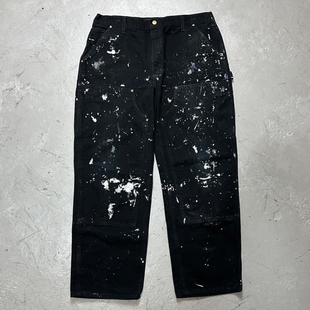 OG USA Made 칼하트 B01 더블니 블랙 칼하트 썩블니 카펜터