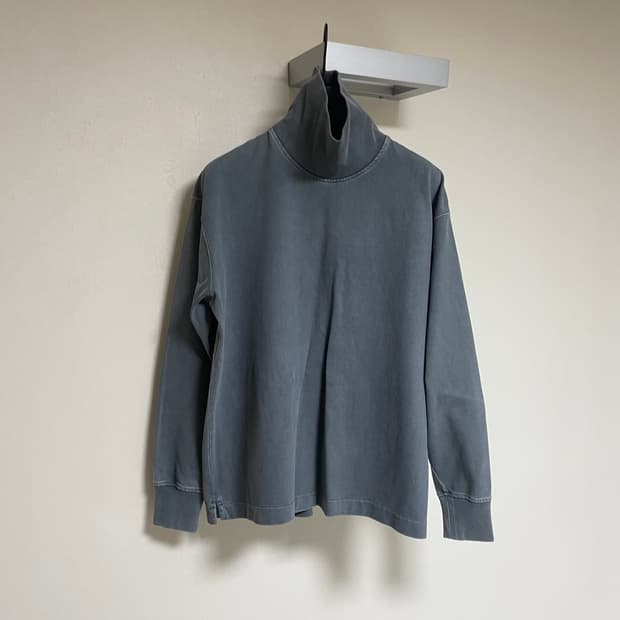 르메르 워시드 하이넥 코튼 탑 L