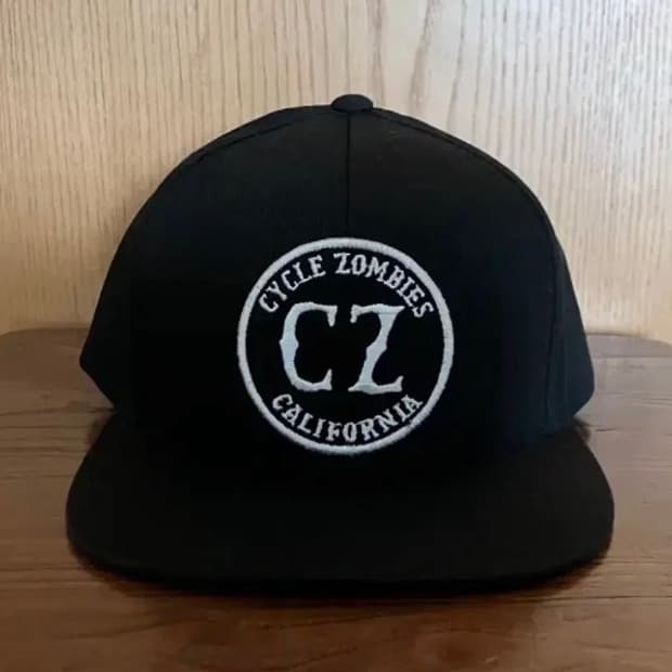 초기 모델 사이클좀비 로고 캡 모자 스냅백 서핑 스케이트 모터사이클