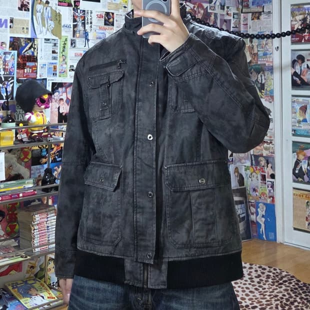 JPN 타이다이 멀티포켓 누빔 패디드 자켓