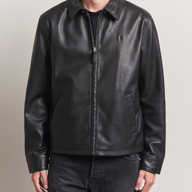 90s 폴로 맥스웰 레더자켓