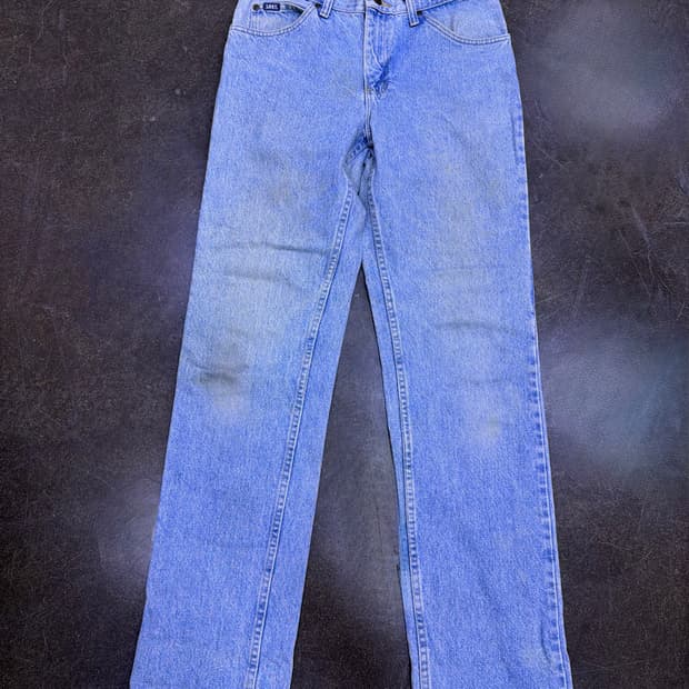 Lee 리 00's 빈티지 스톤워싱 연청 스트레이트핏 데님팬츠 31