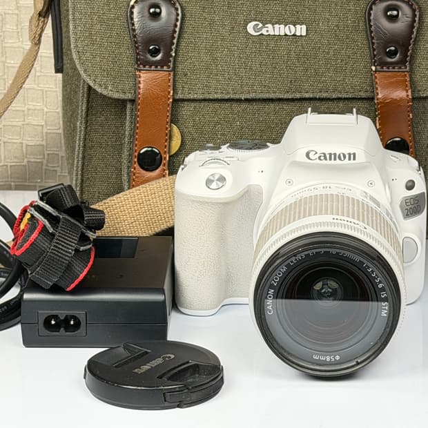 캐논 EOS 200D 화이트 DSLR 카메라