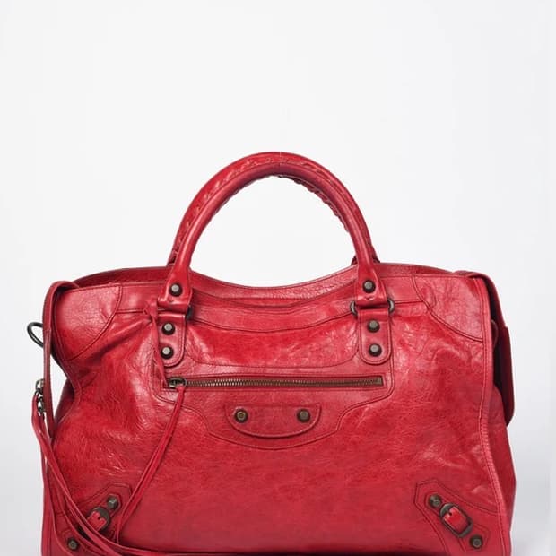 2008f/w 발렌시아가 시티백 레드 정품